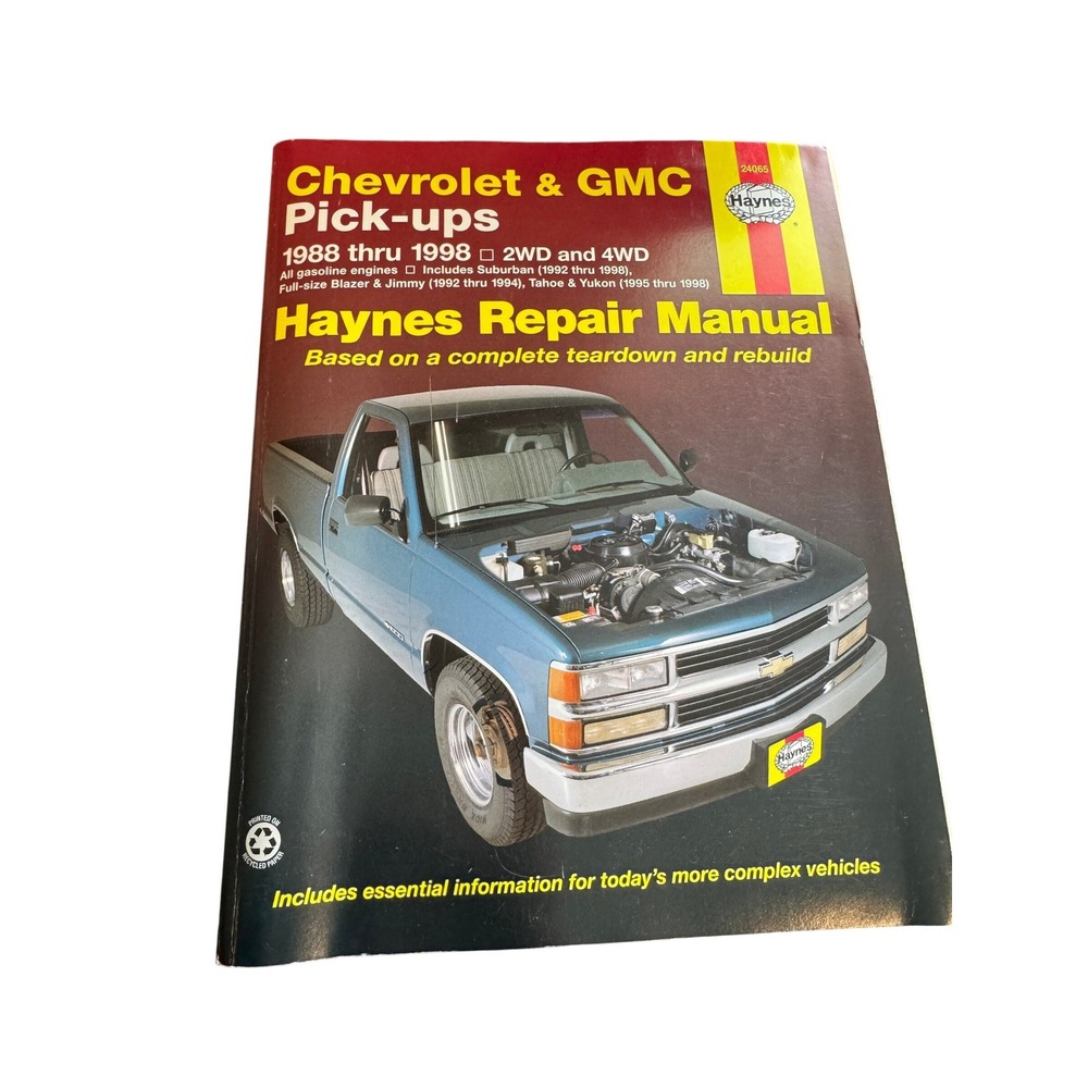 Chevrolet GMC Pick-ups 1988-1998 C/K 1999-2000 Haynes Repair Service Manual book